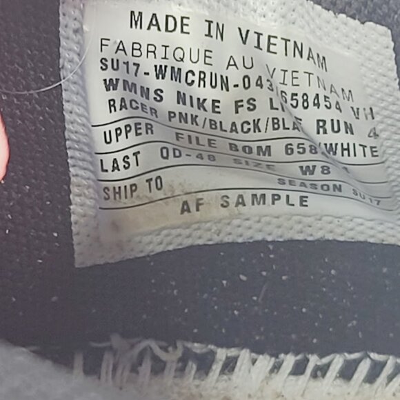 Nike Women's Pink Black FS Lite Run Mesh Low Top Athletic Running Shoes Size 8 - Picture 6 of 7